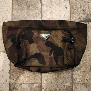 Prada Camouflage Tessuto Toiletry Bag